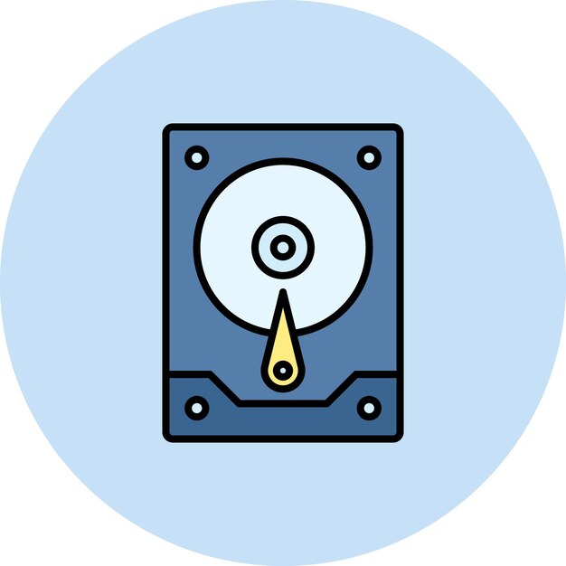 hard drive icon vector image can be used for computer and hardware