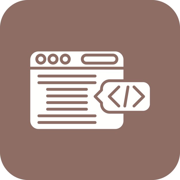 header code icon vector image can be used for internet marketing