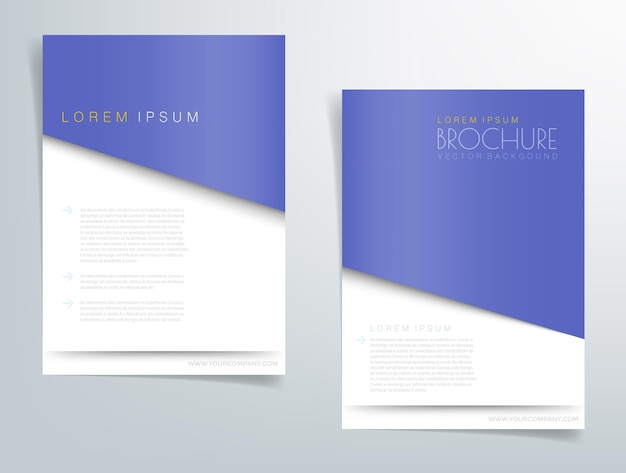 Header flyer business brochure vector graphic with space for text and message design