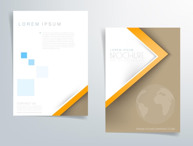 Header flyer business brochure vector graphic with space for text and message design