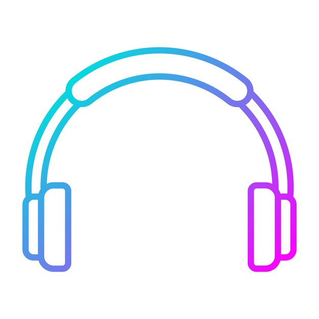 Headphones vector icon Can be used for Industrial Process iconset