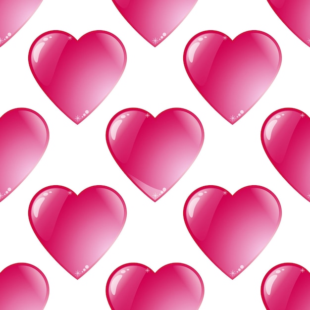 Hearts seamless pattern  vector background for continuous replicate
