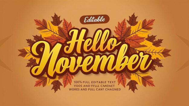 Hello November