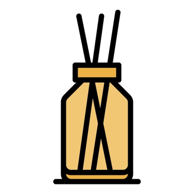 herbal plants diffuser icon outline herbal plants diffuser vector icon color flat isolated