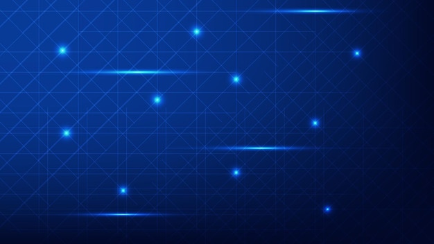 Hi tech digital technology and futuristic communication background with line and blue lighting
