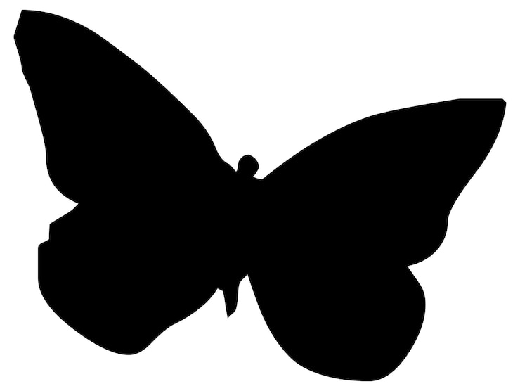 Vektor high quality modern and flat vector glyph icon of butterfly on isolated background