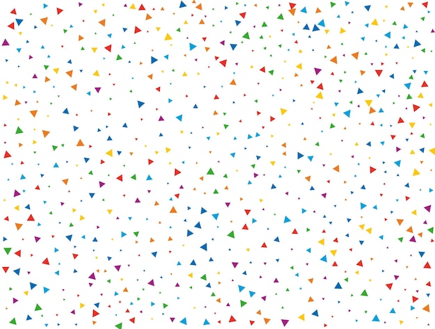 Holiday Triangular Confetti Light Rainbow glitter confetti background Colored festive texture