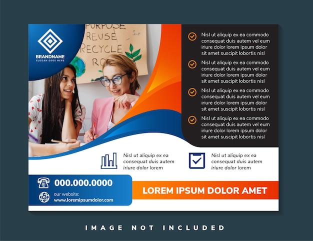 horizontal layout of vector illustration background template for page covers flyers leaflets or ad