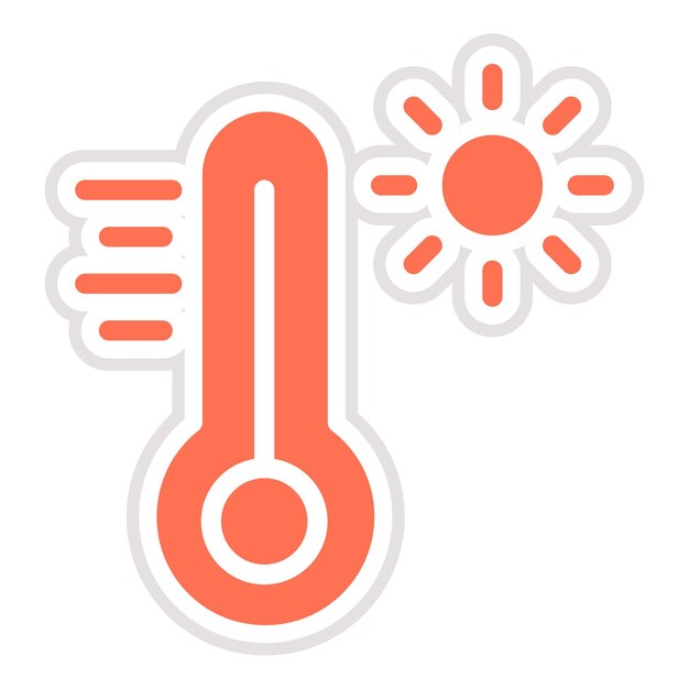 Hot Vector Icon Design Illustration