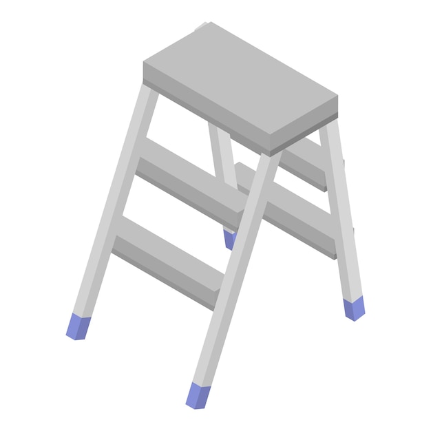 household ladder icon isometric of household ladder vector icon for web design isolated on white background