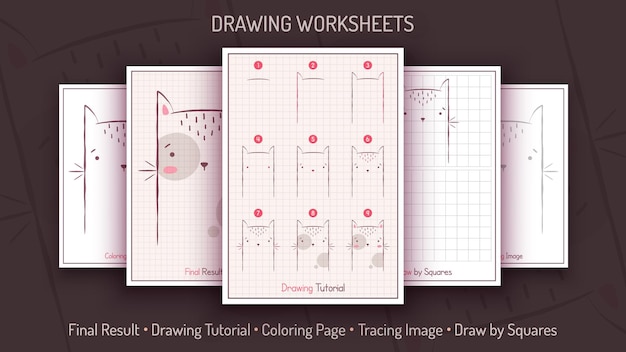 How to Draw a Cat Step by Step Drawing Tutorial