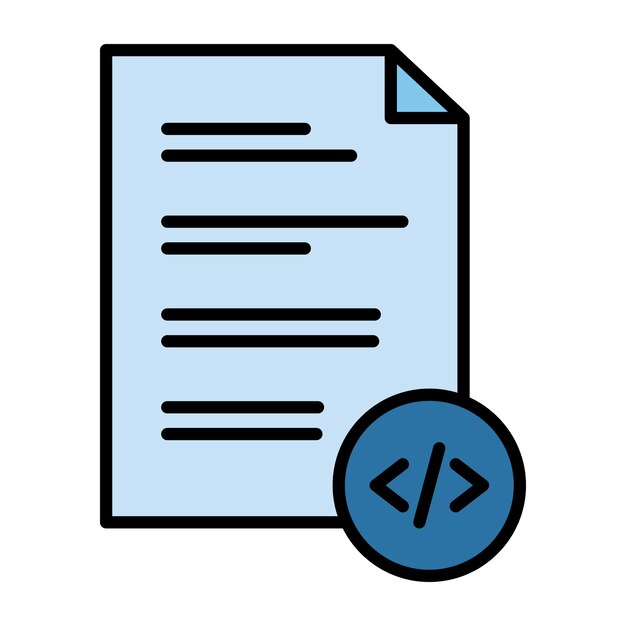 HTML File Flat Illustration