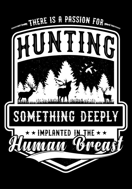 Hunting Tshirt design