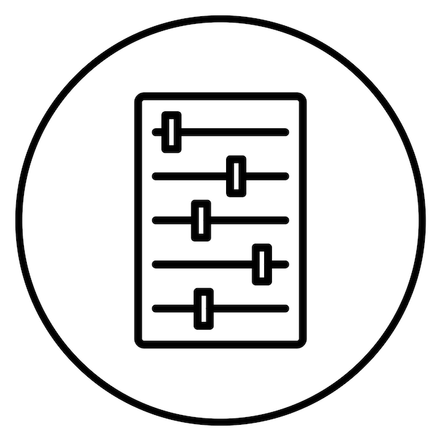 hyperparameter icon vector image can be used for data science