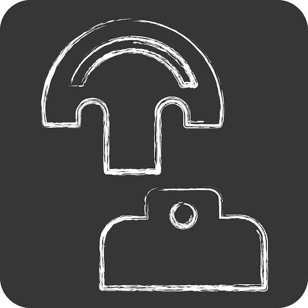 icon pattern related to shoemaker symbol chalk style simple design editable simple illustration