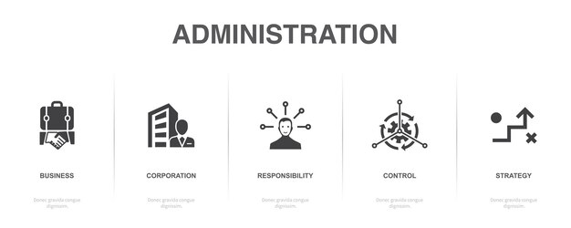 Idea change problem team work resolve icons Infographic design template Creative concept with 5 steps