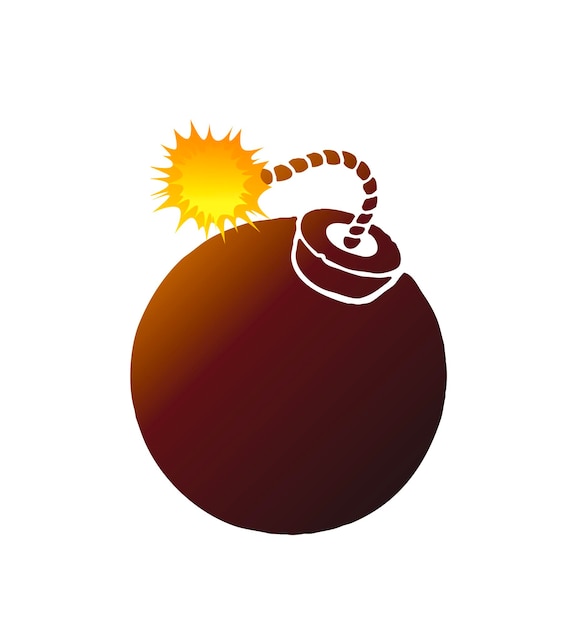 illustration of a bomb with a lit fuse