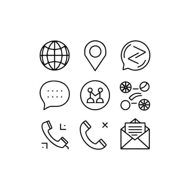 illustrator vector design icon acleanandminimalistcollectionofvectorblack design