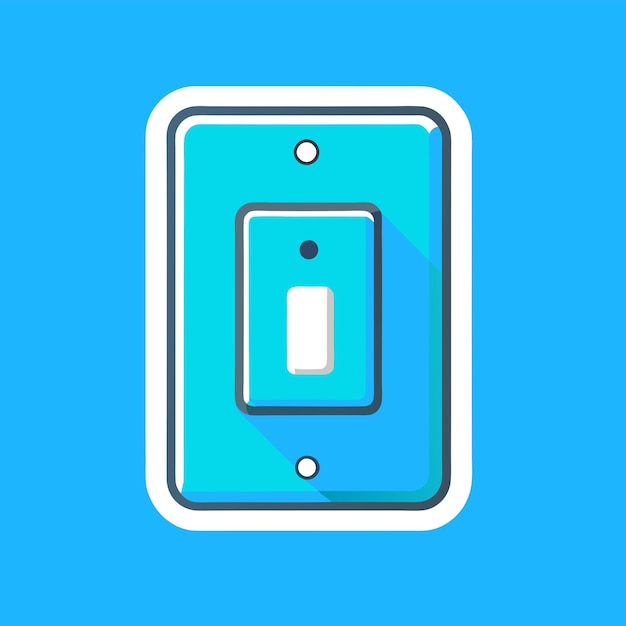 Illustrator vector form of isolated switches on a white backdrop