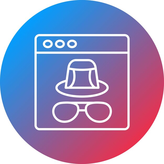 incognito icon vector image can be used for user experience