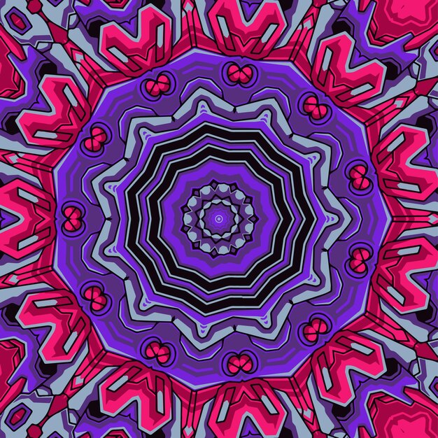 Indian floral paisley medallion pattern Ethnic Mandala ornament