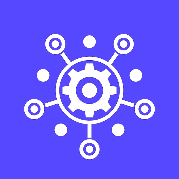 industrial manufacturing production vector icon