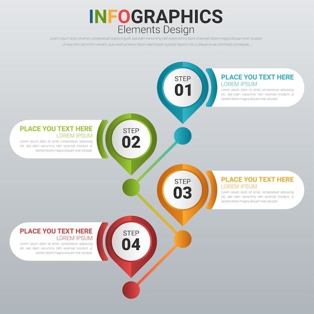 Infographic business template. layout option for web design.