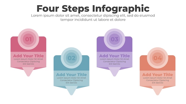infographic template for business timeline presentation