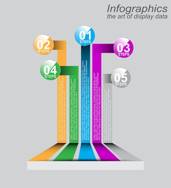 infographic template for modern data visualization and ranking