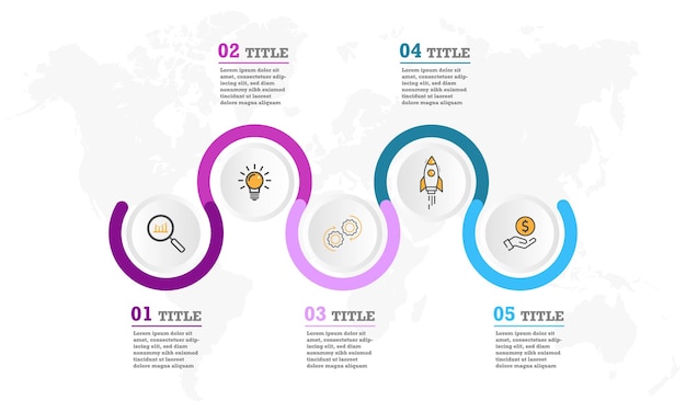 infographic template for presentation Business data visualization