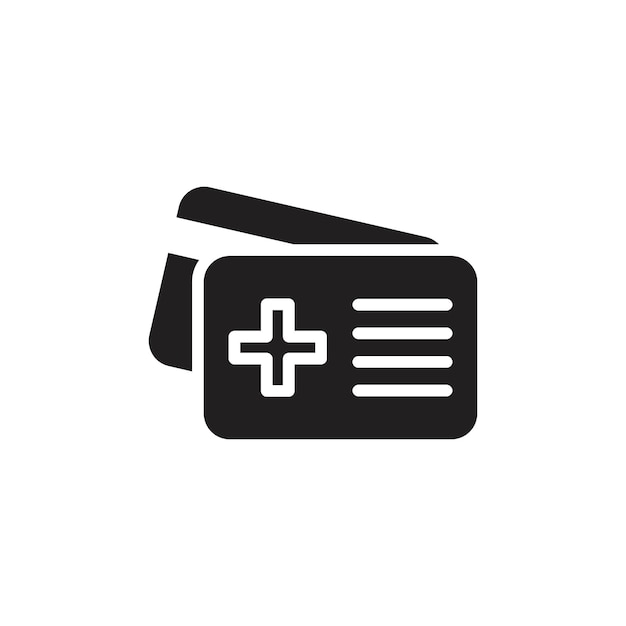 Insurance card icon Line Art Logo set