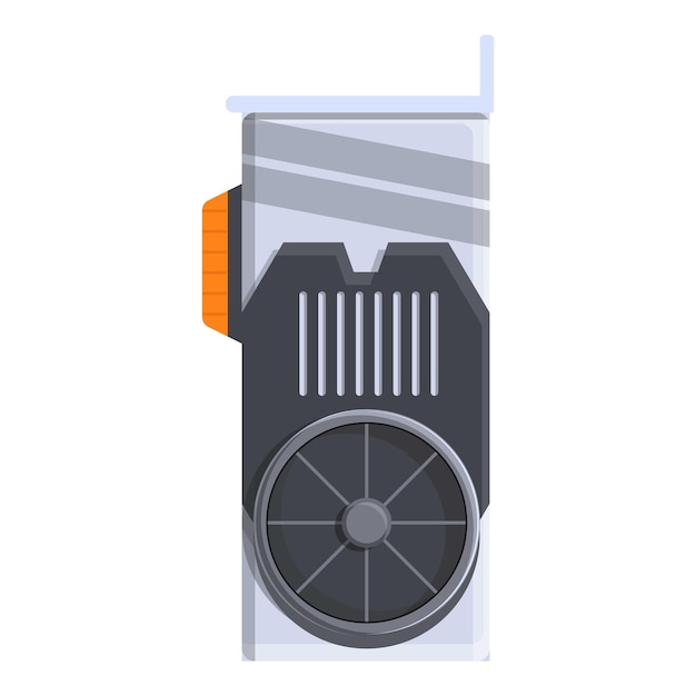 Integrated gpu icon Cartoon of integrated gpu vector icon for web design isolated on white background