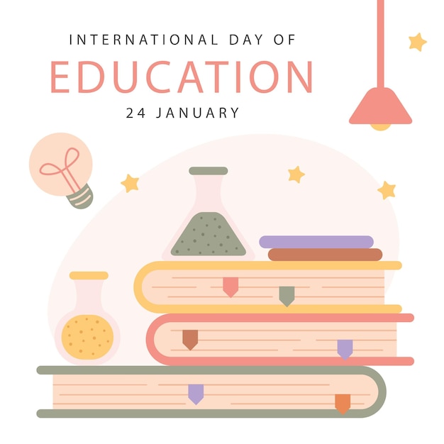 international education day vector brochure template design