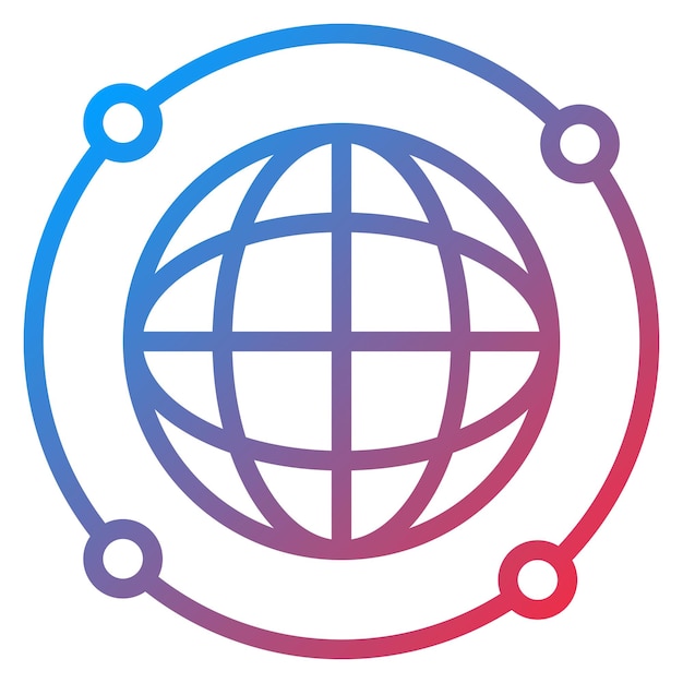 internationalization icon vector image can be used for data science