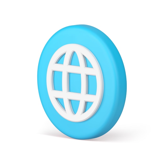 internet network web page browser cyberspace access connection 3d icon realistic vector illustration