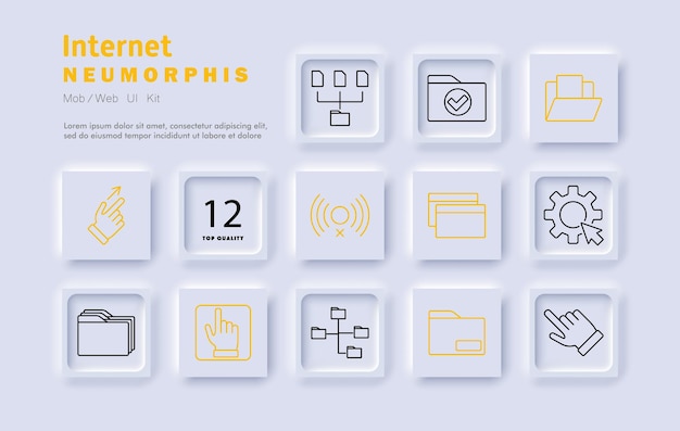 Internet set icon File storage wireless connection system settings data management online access network infrastructure folder organization digital interface