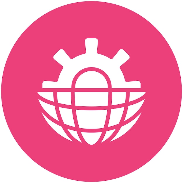 Internet Settings Icon vector icon illustration of Networking and Data Sharing iconset