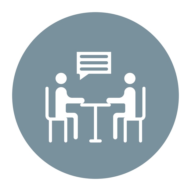 Interview icon vector image Can be used for Product Management
