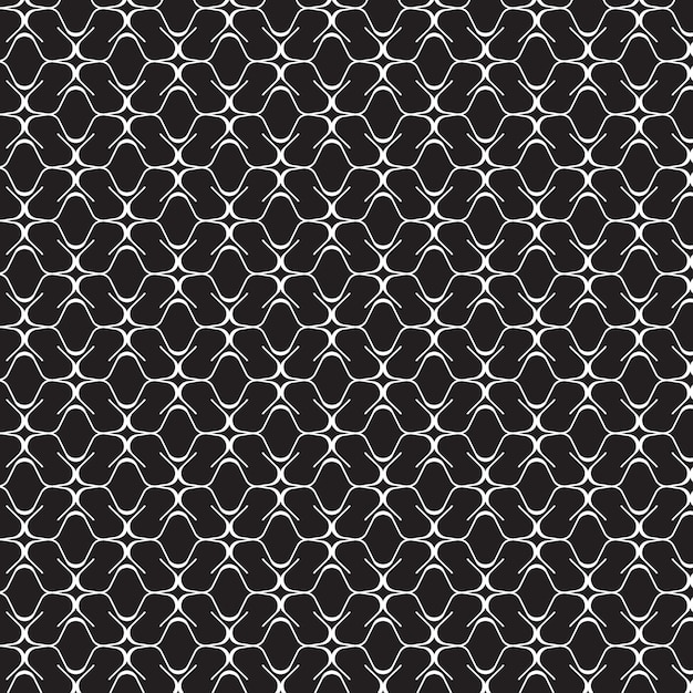 Intricate Interlocking Lattice Structure in Monochrome
