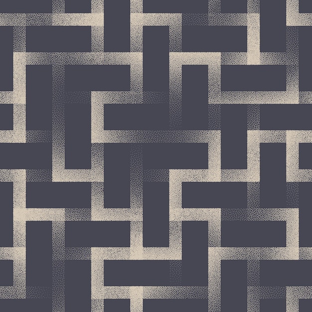 Intricate Sophisticated Bent Lines Seamless Pattern Vector Abstract Background