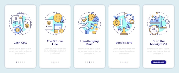 investment management onboarding mobile app screen