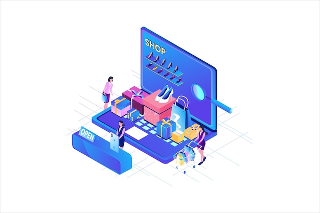 Isometric online shopping