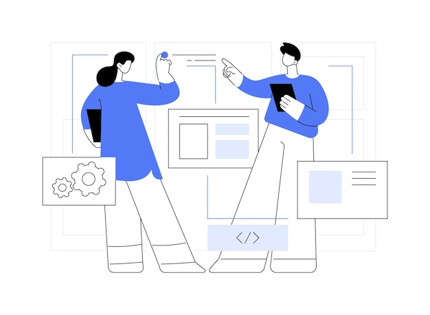 IT Manager isolated cartoon vector illustrations