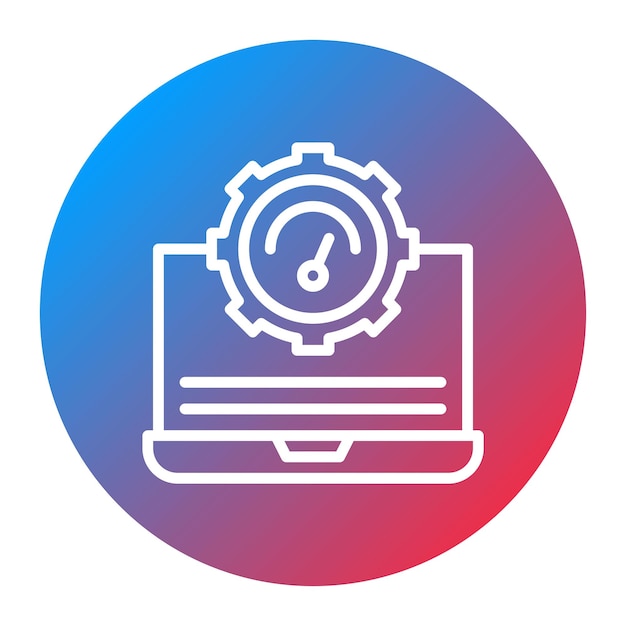 it performance icon vector image can be used for business performance