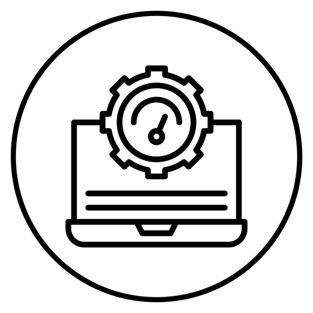 it performance icon vector image can be used for business performance