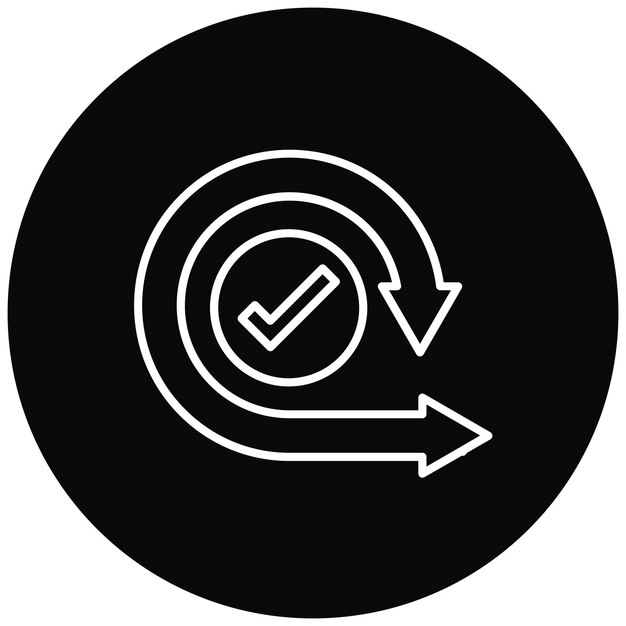iteration icon vector image can be used for project management