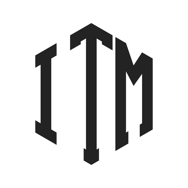 ITM Logo Design Initial Letter ITM Monogram Logo using Hexagon shape