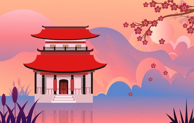 japan landcape backdrop