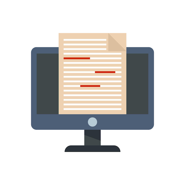 Journalist editor icon Flat illustration of journalist editor vector icon isolated on white background
