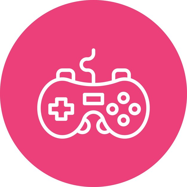 Joystick vector icon illustration of Computer and Hardware iconset